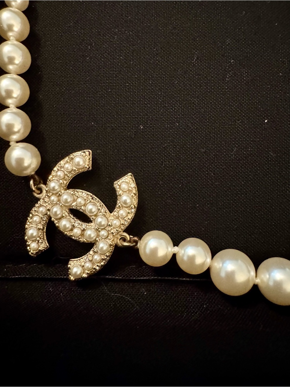 Authentic CHANEL 100th Anniversary Pearl Necklace LIMITED EDITION - Picture 2 of 3
